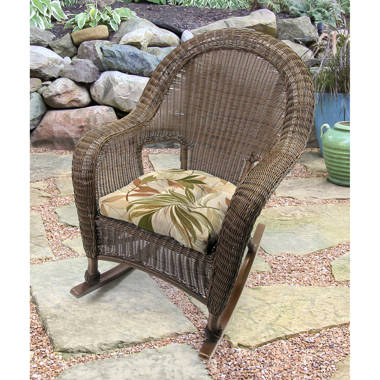 Wicker chair seat on sale cushions